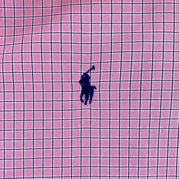 RALPH LAUREN CLASSIC FIT 100% COTTON MEN’S CHECK SHIRT, SIZE 17 34/35 - Picture 13 of 15